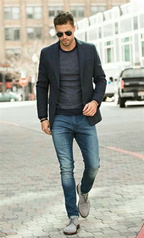 trendy men's shoes with jeans.